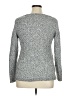 White House Black Market Metallic Silver Gray Pullover Sweater Size XL (petite) - photo 2