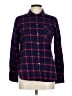 J.Crew Plaid Blue Long Sleeve Button-Down Shirt Size 10 - photo 1