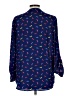 Sunny Leigh 100% Polyester Print Blue Long Sleeve Blouse Size L - photo 2