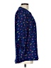 Sunny Leigh 100% Polyester Print Blue Long Sleeve Blouse Size L - photo 4