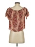 Madewell Brown Short Sleeve Blouse Size S - photo 2