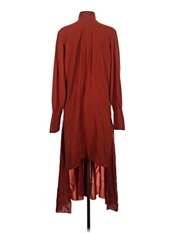 Chloé Silk Pleated High Low Dress (view 2)