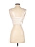 Zara 100% Polyester Ivory Sleeveless Top Size M - photo 2