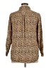 On 34th 100% Viscose Animal Print Brown Long Sleeve Blouse Size 1X - photo 2