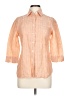 Assorted Brands Stripes Orange 3/4 Sleeve Button-Down Shirt Size EU 44 / US 14 - photo 1