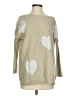 AX Paris Hearts Tan Pullover Sweater Size Sm - Med - photo 1