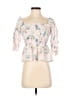Saylor 100% Cotton Pink Gray 3/4 Sleeve Blouse Size XS - photo 1
