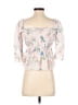 Saylor 100% Cotton Pink Gray 3/4 Sleeve Blouse Size XS - photo 2