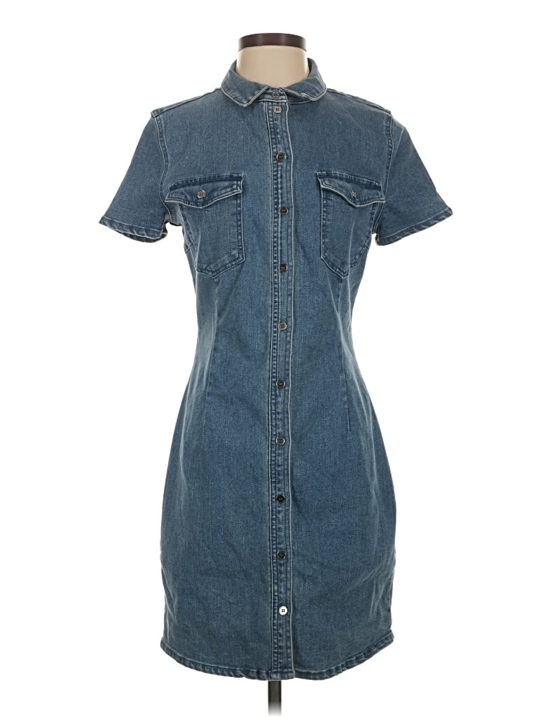 Pre-owned Noisy May Casual Dress In Blue