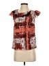 Odille Orange Short Sleeve Blouse Size 0 - photo 1