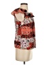 Odille Orange Short Sleeve Blouse Size 0 - photo 4