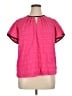 Shein Curve 100% Polyester Pink Short Sleeve Blouse Size 14 (1) - photo 1