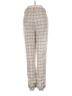 Ivy + Main 100% Polyester Plaid Ivory Casual Pants Size M - photo 2