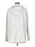 Ann Taylor LOFT Stripes Silver Pullover Sweater Size L - photo 2