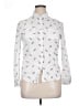English Laundry 100% Rayon Print White Long Sleeve Blouse Size XL - photo 1