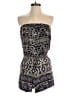 Angie 100% Rayon Paisley Blue Black Romper Size S - photo 1