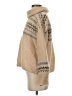 Madewell Chevron-herringbone Tan Turtleneck Sweater Size XS - photo 5