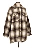 Forever 21 100% Polyester Plaid Brown Coat Size L - photo 1