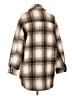 Forever 21 100% Polyester Plaid Brown Coat Size L - photo 2