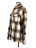 Forever 21 100% Polyester Plaid Brown Coat Size L - photo 5
