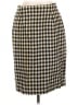 Rena Rowan Houndstooth Black Wool Skirt Size 12 - photo 1