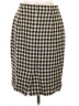 Rena Rowan Houndstooth Black Wool Skirt Size 12 - photo 2