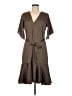 DKNY 100% Polyester Brown Casual Dress Size 6 - photo 1