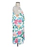 Everly 100% Polyester Tropical Blue Casual Dress Size S - photo 4