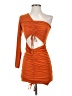 Missguided Orange Cocktail Dress Size 0 - photo 1