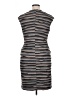 Connected Apparel 100% Polyester Stripes Gray Cocktail Dress Size 16 - photo 2