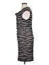 Connected Apparel 100% Polyester Stripes Gray Cocktail Dress Size 16 - photo 5