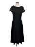 Perceptions Solid Black Cocktail Dress Size S - photo 1