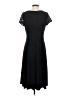 Perceptions Solid Black Cocktail Dress Size S - photo 2