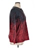 Unbranded Metallic Red Long Sleeve Blouse Size XL - photo 4