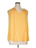 Bobeau 100% Rayon Yellow Sleeveless Blouse Size 1X - photo 1