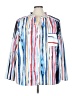 Unbranded Stripes Blue Long Sleeve Blouse Size 5X - photo 1