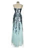 Mac Duggal 100% Polyester Teal Cocktail Dress Size 8 - photo 2