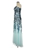 Mac Duggal 100% Polyester Teal Cocktail Dress Size 8 - photo 5
