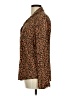 Rails Animal Print Brown Long Sleeve Blouse Size M - photo 5