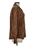 Rails Animal Print Brown Long Sleeve Blouse Size M - photo 4