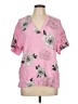 Assorted Brands 100% Viscose Pink Short Sleeve Blouse Size L - photo 1