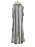 Carolina Belle Stripes Silver Casual Pants Size 4 - photo 1