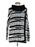 Calvin Klein Stripes Silver Turtleneck Sweater Size Sm - Med - photo 1