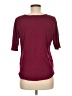 Ann Taylor 100% Polyester Burgundy Short Sleeve Blouse Size M - photo 2
