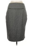 Express Design Studio Chevron-herringbone Gray Wool Skirt Size 6 - photo 1