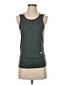Nike 100% Recycled Polyester Gray Active Tank Size XS - photo 1