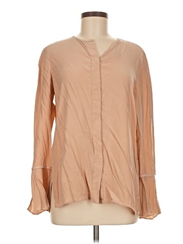 Lafayette 148 New York Long Sleeve Silk Top (view 1)