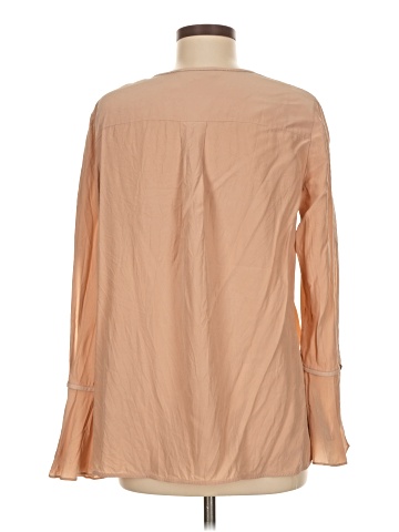 Lafayette 148 New York Long Sleeve Silk Top (view 2)