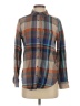 Roots Plaid Brown Long Sleeve Button-Down Shirt Size XS - photo 1