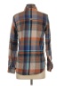 Roots Plaid Brown Long Sleeve Button-Down Shirt Size XS - photo 2